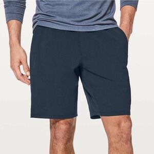 Lululemon Warp Lite Short 9" Mens Medium Textured Mesh Blue Activewear Training